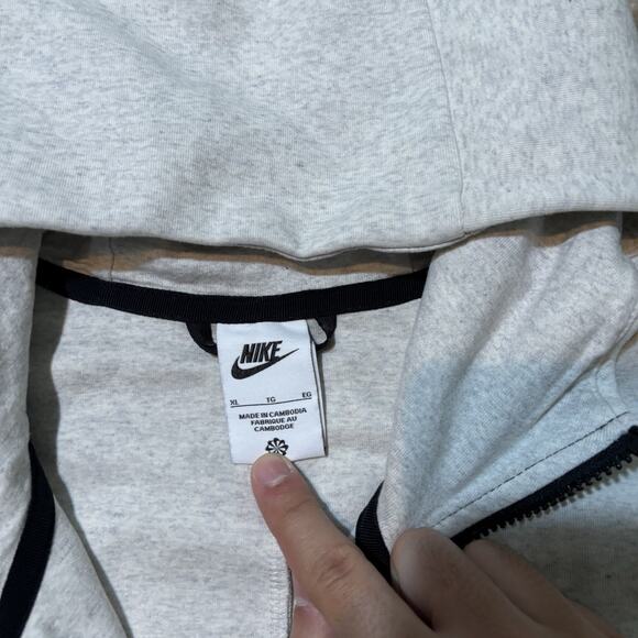 Nike Tech Fleece Hoodie Mens XL Grey Full Zip Revival Hooded DR9150 - Picture 5 of 9
